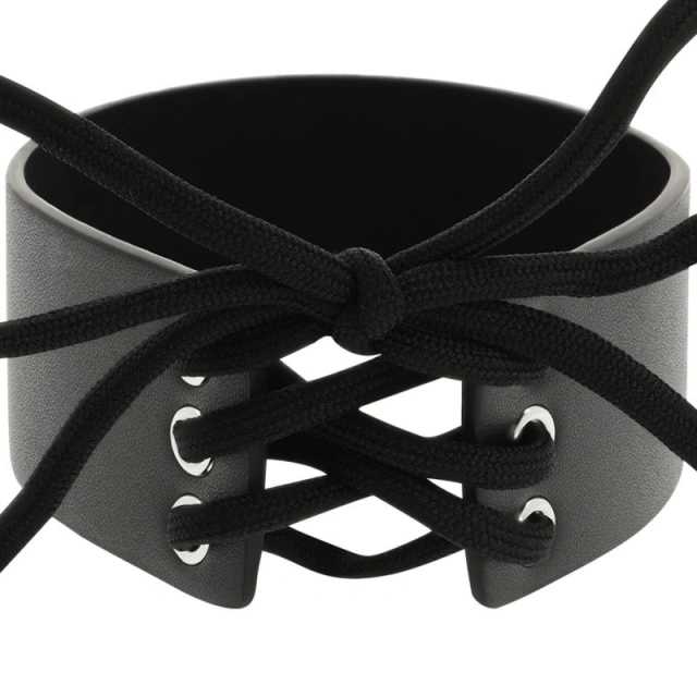 Gustowny Naszyjnik Choker Coquette Czarny | 100% ORYGINAŁ| DYSKRETNA PRZESYŁKA