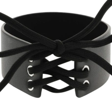 Gustowny Naszyjnik Choker Coquette Czarny | 100% ORYGINAŁ| DYSKRETNA PRZESYŁKA