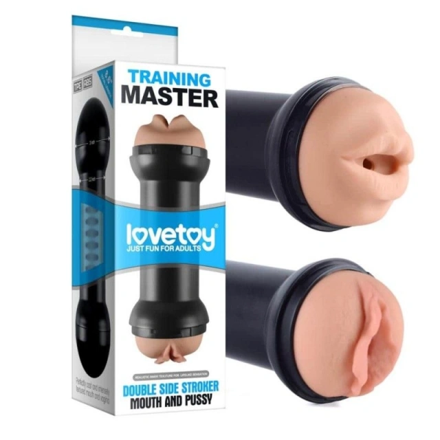 Masturbator Męski Podwójny Sztuczna Pochwa i Usta 