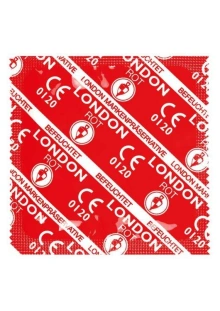 Prezerwatywy London Condoms Rot Truskawka (100szt.) | 100% ORYGINAŁ| DYSKRETNA PRZESYŁKA