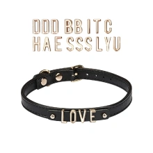 Diy Choker With 21 Removable Letters Liebe Seele