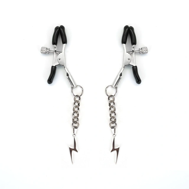 Klamerki Na Sutki Silver Lightning Nipple Clamps Liebe Seele