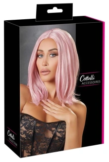 Peruka Wig Bob Róż