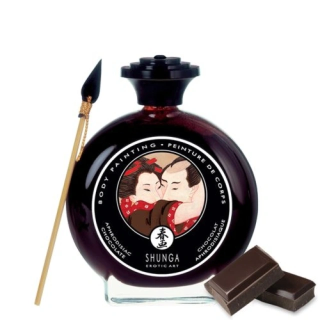 Jadalna Farbka Do Ciała Czekoladowa Bodypaint Chocolate 100 Ml Shunga | 100% ORYGINAŁ| DYSKRETNA PRZESYŁKA