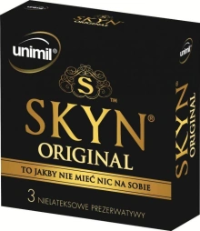 Skyn Original Prezerwatywy Nielateksowe 3 Szt. Unimil | 100% ORYGINAŁ| DYSKRETNA PRZESYŁKA