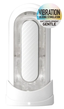 Masturbator Flip Zero Gravity  Electronic Vibration White Tenga