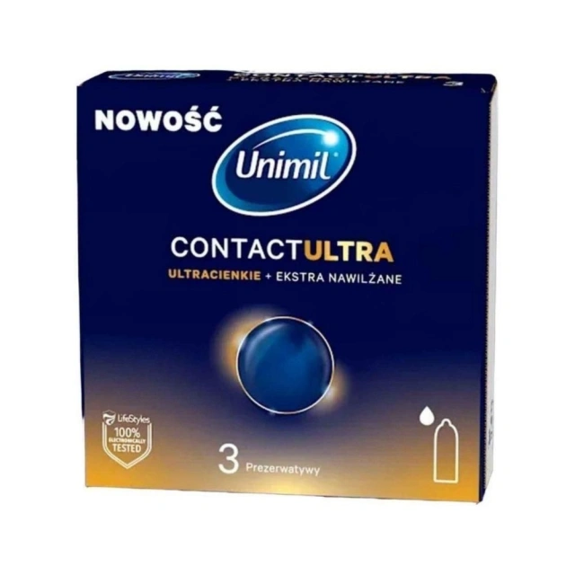 Prezerwatywy Ultracienkie Contact Ultra Unimil 3 szt.