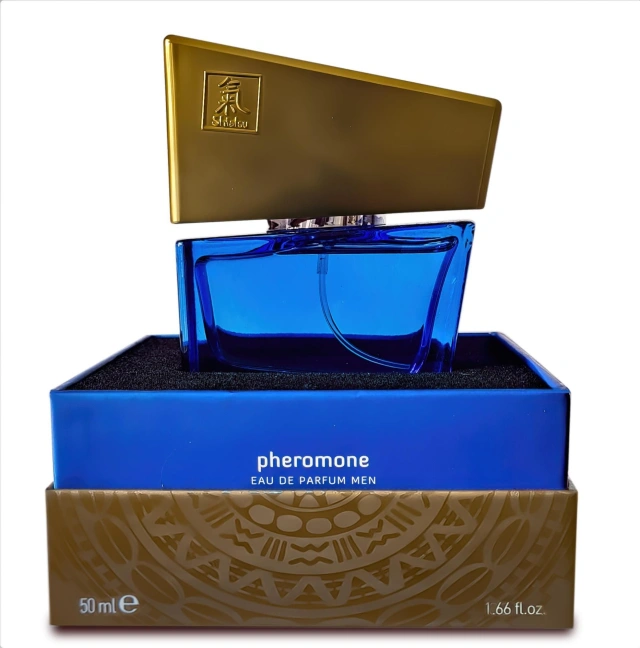Perfumy Z Feromonami Shiatsu Fragrance Man Dark Blue Hot 50 ml