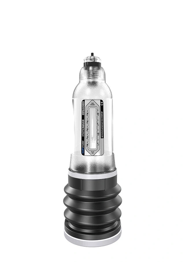 Hydrauliczna pompka wodna do penisa z systemem Hydro X30 – większa moc ssania – HYDROMAX 5 Transparent