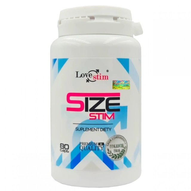 Suplement diety dla mężczyzn z L-argininą, macą i guaraną – Size Stim 80 kapsułek