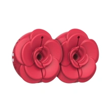 Różyczki Wibrujące Klipsy Dzień Kobiet - Teazers - Vibrating Nipple Clamps - Red
