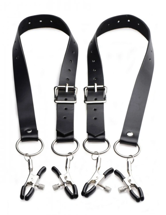 Master Series - Spread Labia Spreader Straps with Clamps