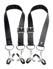 Master Series - Spread Labia Spreader Straps with Clamps