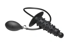 Master Series - Ribbed Inflatable Anal Plug