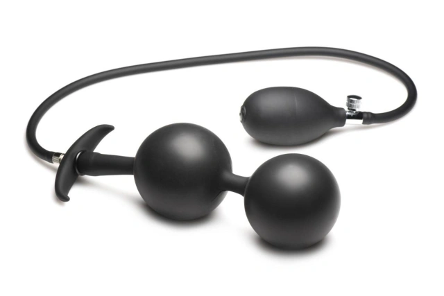 Master Series - Weighted Inflatable Silicone Anal Plug