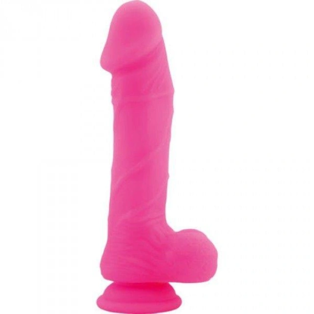 Silikonowe Dildo Real Safe Berry 23,5cm Różowy | 100% ORYGINAŁ| DYSKRETNA PRZESYŁKA