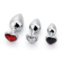 Zestaw korków analnych 3 Alu Plug Set with Gemstones Brutus