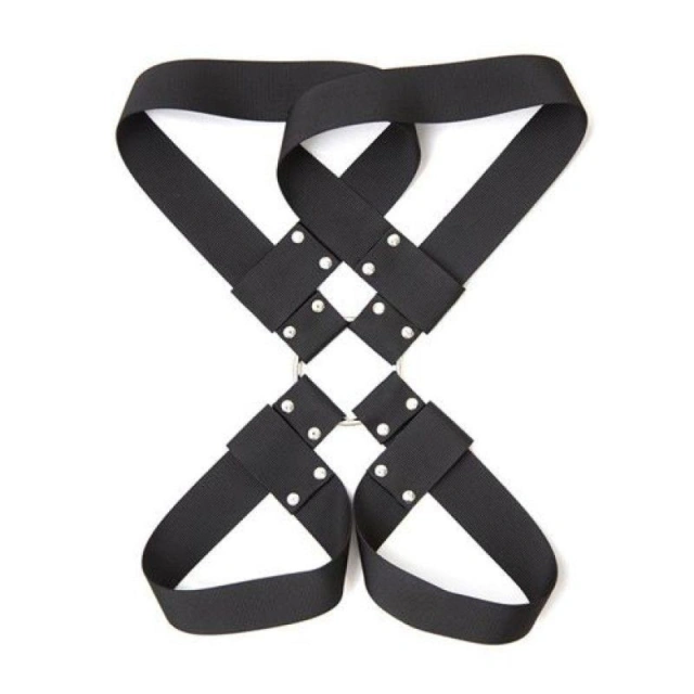 Pas do krępowania rąk i nóg BDSM czarny - Long Arms Restraint Black