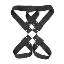 Pas do krępowania rąk i nóg BDSM czarny - Long Arms Restraint Black