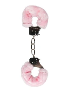 Kajdanki pluszowe różowe – Furry Handcuffs Pink