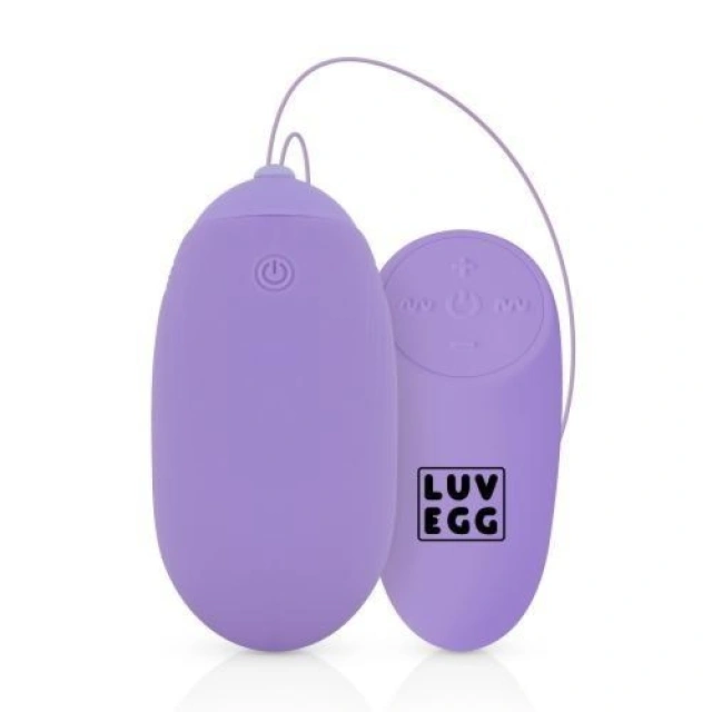 Duże jajko wibrujące XL z pilotem USB wodoodporne mocne – Luv Egg XL Purple