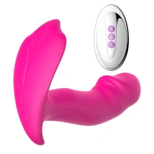 Wibrator do majtek z pilotem silikonowy 10 trybów grzanie USB – Panty Vibrator Heating