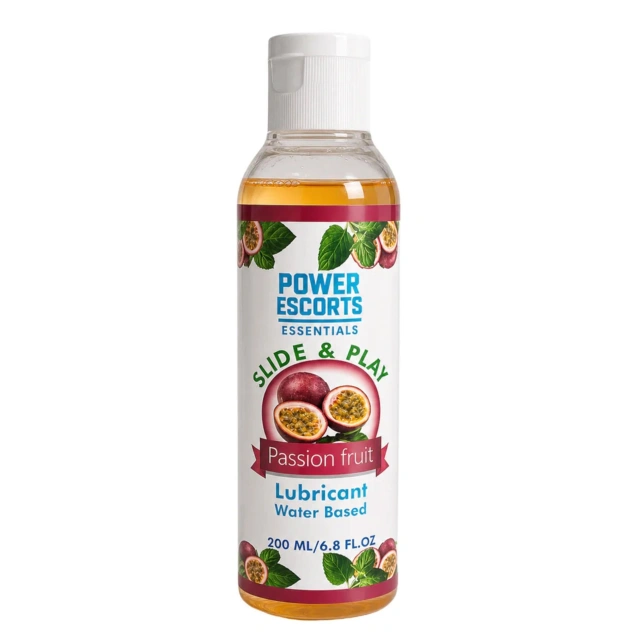 Power Escorts - DR13 - Passion Fruit Water-Based Lubricant 200ml – Slide & Play Personal Lube