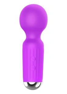 Masażer Wibracyjny Mini Masager B-Series Magic 20 Funkcji USB Fioletowy 