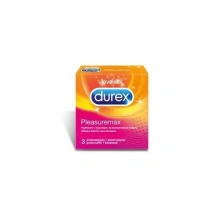 Prezerwatywy Lateksowe Z Wypustkami I Prążkami Pleasuremax 3 Szt. Durex 