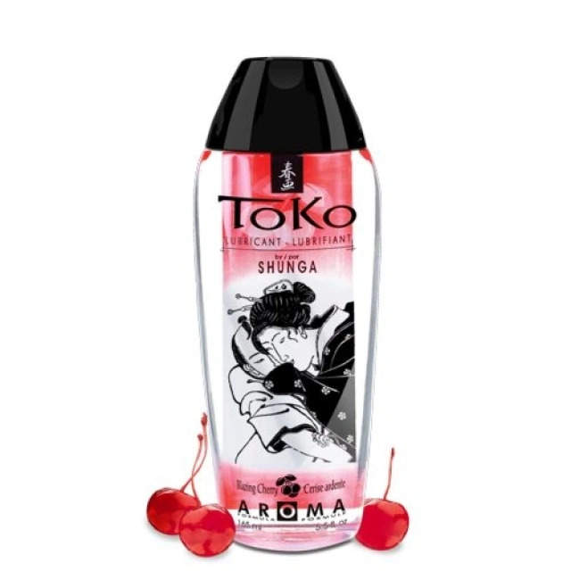 Jadalny Lubrykant O Smaku Wiśniowym Toko Aroma Personal Lubricant Blazing Cherry 165Ml Shunga 