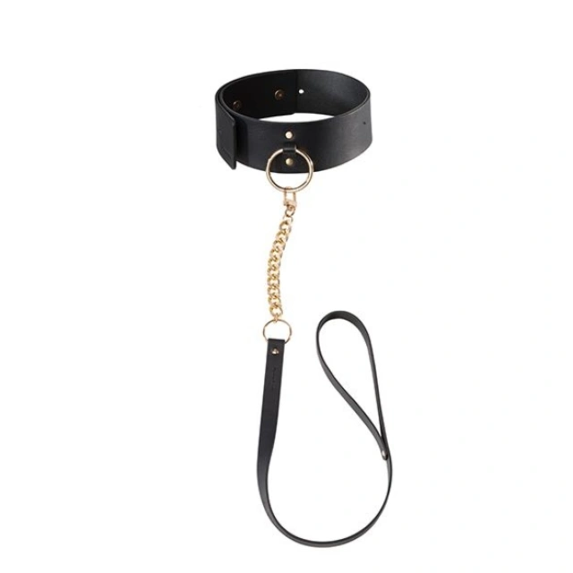 Obróżka ze smyczą Maze Wide Choker & Leash Bijoux Indiscrets 