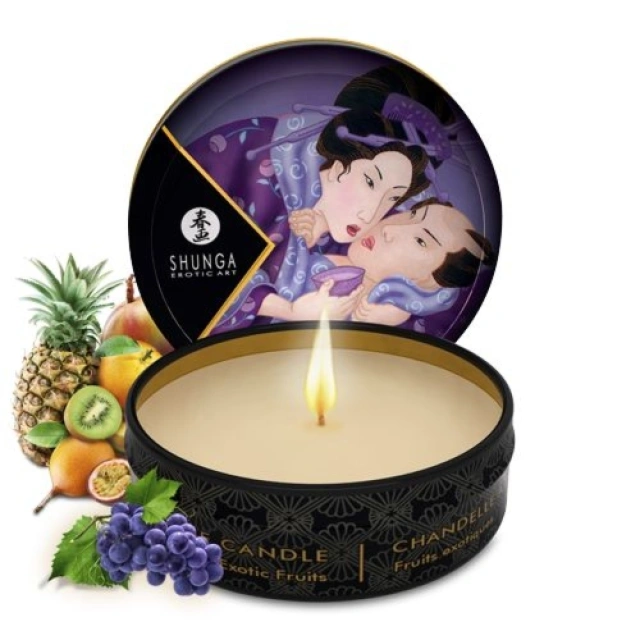 Świeczka Do Masażu O Zapachu Owoców Egzotycznych Libido Massage Candle 30Ml Shunga 