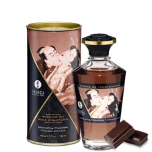 Jadalny Olejek Rozgrzewający Do Miejsc Intymnych O Smaku Czekoladowym Aphrodisiac Warming Oil Intoxicating Chocolate 100Ml Shunga 