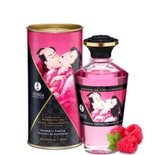 Jadalny Olejek Rozgrzewający Do Miejsc Intymnych O Smaku Malinowym Aphrodisiac Warming Oil Raspberry Feeling 100Ml Shunga 