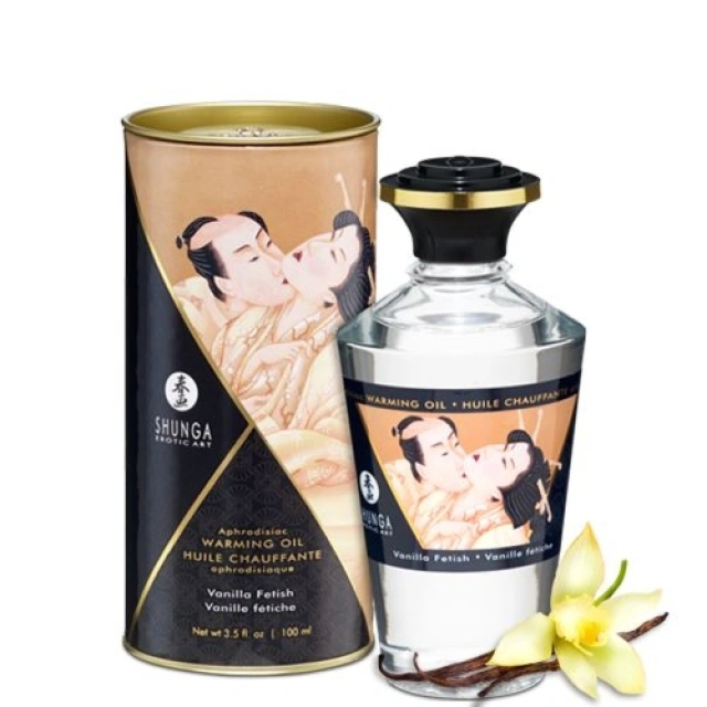 Jadalny Olejek Rozgrzewający Do Miejsc Intymnych O Smaku Waniliowym Aphrodisiac Warming Oil Vanilla Fetish 100Ml Shunga 