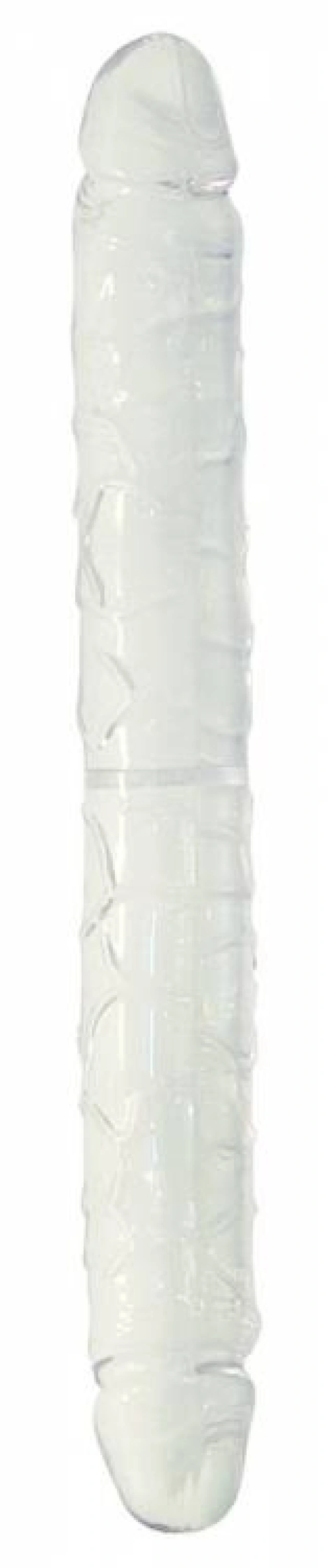 Podwójne Dildo Żelowe Duo Crystal 33cm Przeźroczysty 