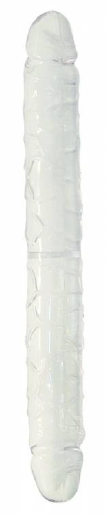 Podwójne Dildo Żelowe Duo Crystal 33cm Przeźroczysty 