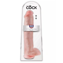 Dildo 38 cm Cock 15 inch w/balls flesh King Cock 