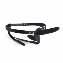 Silikonowy Strap On Podwójna Penetracja Czarny 