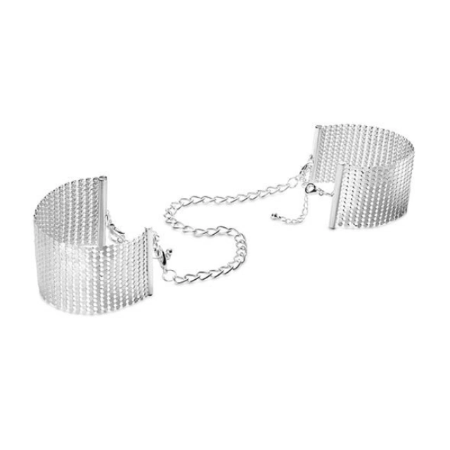 Kajdanki Desir Metallique Mesh Silver Handcuffs Bijoux Indiscrets 