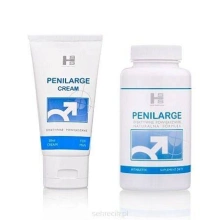 MEGA ZESTAW na Powiększanie Penisa Penilarge 60tab + Krem 50ml 