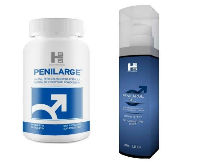Zestaw na Powiększanie Penisa Penilarge 60tab + Żel 100ml 