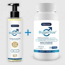 Mega Zestaw na Powiększenie Penisa BiggerSize 60tab. + Żel  BiggerSize 150ml 