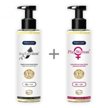 Zestaw dla Dwojga Żel BigErection 150ml + Żel PlayWoman 150ml | 100% ORYGINAŁ| DYSKRETNA PRZESYŁKA