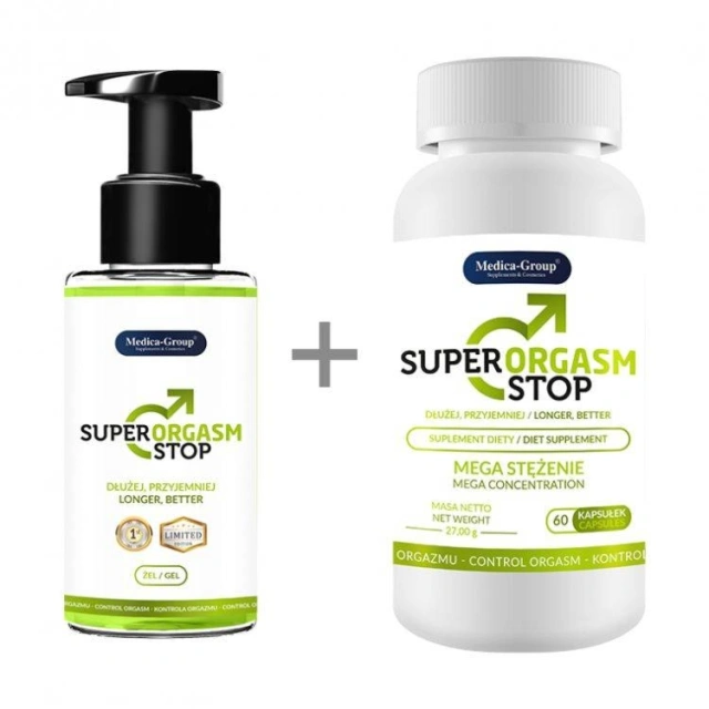 Zestaw na Super Orgasm Stop 60 kaps. + Żel 150ml | 100% ORYGINAŁ| DYSKRETNA PRZESYŁKA