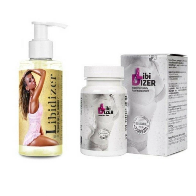 Mega Zestaw dla Kobiet Libidizer 60 kaps. + Libidizer Żel 150ml 