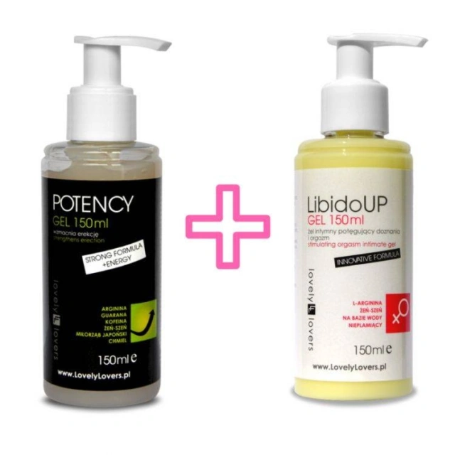 Zestaw dla Dwojga Żel Potency 150ml + Żel LibidoUp 150ml | 100% ORYGINAŁ| DYSKRETNA PRZESYŁKA