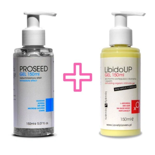 Zestaw dla Dwojga Żel Proseed150ml + Żel LibidoUp 150ml 