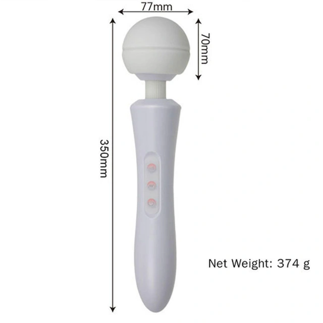 Masażer Wibracyjny Massager Ultra Powerful -Big B-Series Magic 20 Funkcji USB Biały | 100% ORYGINAŁ| DYSKRETNA PRZESYŁKA