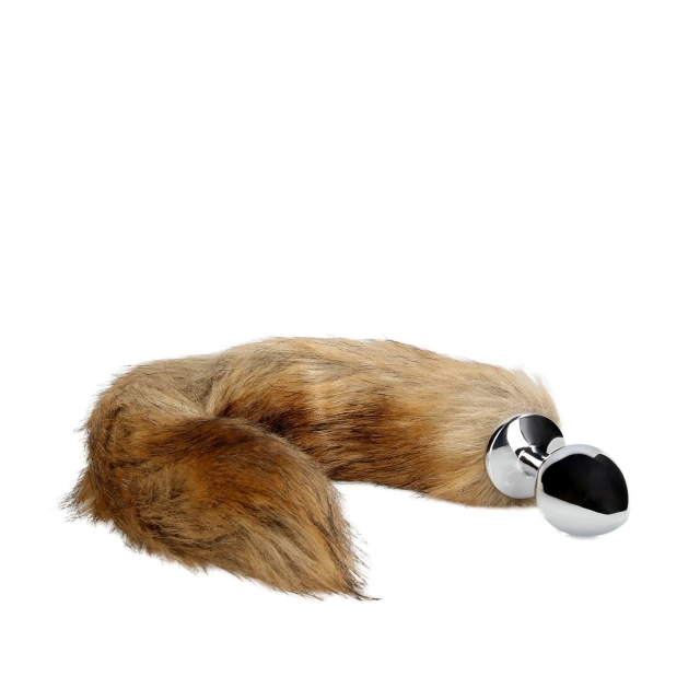 Lisia kitka z metalowym korkiem analnym - Fox Tail with Metal Butt Plug